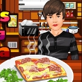 Biebers Cooking Pizza