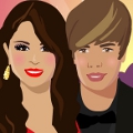Selena And Justin Kissing
