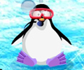 פינגווין מקפץ בקרח